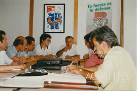 Reunión de UGT-Metal dirigida por Sánchez Cuenca