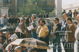 Concentración de trabajadores de Sitel