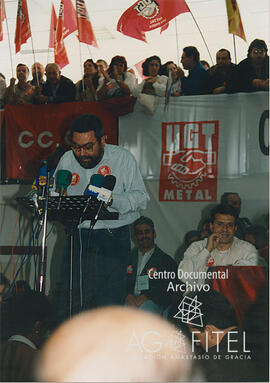 Concentración de delegados en el Recinto Ferial IFEMA de Madrid