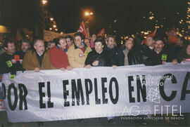 Manifestación por las calles de Madrid contra el cierre de la empresa Carrier