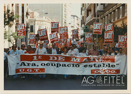 Manifestación del 1º de Mayo de 1997 en Castellón de la Plana