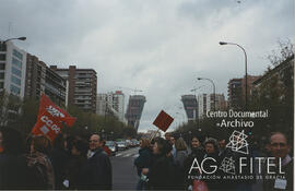 Manifestación y concentración frente al Ministerio de Industria en Madrid contra el plan de ajuste propuesto por Ercros