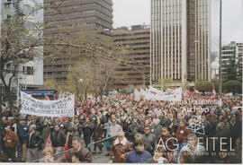 Manifestación y concentración frente al Ministerio de Industria en Madrid contra el plan de ajuste propuesto por Ercros