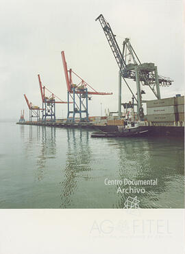 Grúas  de puerto. Carga y descarga
