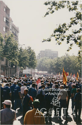Manifestación en Madrid de trabajadores de Iveco-Pegaso
