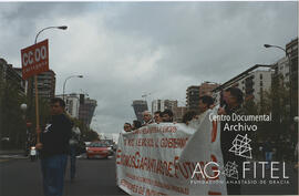 Manifestación y concentración frente al Ministerio de Industria en Madrid contra el plan de ajuste propuesto por Ercros