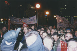 Manifestación por las calles de Madrid contra el cierre de la empresa Carrier